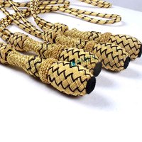 Nœud de Sabre décoratif officiel, vente en gros, OEM, fil de lingot d'or et sangle de tresse française de lingot d'or