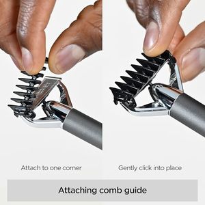 Afeitadora Eléctrica Inalámbrica Impermeable con Cuchilla Única Afilada para Barba y Patillas, Cabezal Flexible y Guías de Peine, Tecnología Alemana - Product Image 6