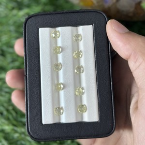 เลมอนควอตซ์ธรรมชาติกลม briolette เลมอนควอตซ์3-5มม. สำหรับทำเครื่องประดับ - Product Image 2