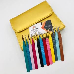 แหนบต่อขนตาสแตนเลสแบบมืออาชีพแหนบปลายแหลมแบบยั่งยืน - Product Image 1