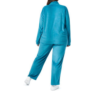 Premium Quality Long <b>Sleeve</b> Plus Size Tracksuit Set with Front Zipper Wholesale Latest Model Winter Tracksuit For Ladies - Product Image 2