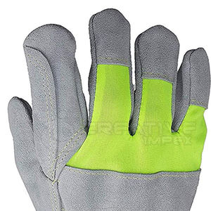 ถุงมือทำงานผ้าโพลีเอสเตอร์สำหรับผู้ชายถุงมือหนังระบายอากาศได้ดีมีความปลอดภัยสำหรับกลางแจ้งมีโลโก้ตามสั่ง - Product Image 5