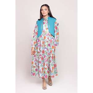 Chaleco Largo Vintage Estampado con Bordado Melody para Mujer, Talla Grande, Tejido, para Primavera WGK-KDW-DE-1785 - Product Image 2