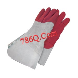Soldador TIG de cuero de piel de venado de grano 2025 con guantes eléctricos de parche de calor y puños de 5,5 "para mayor destreza y durabilidad - Product Image 1