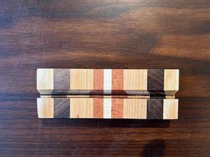 Porte-cartes en bois massif rustique |   Étui en bois pour cartes bancaires |   Portefeuille en bois écologique fait à la main - Product Image 6