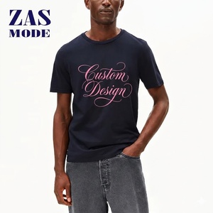 Nueva llegada, camiseta de hombre de diseño personalizado, 100% algodón, corte regular, cuello redondo, manga corta, transpirable, informal, estilo urbano, 300g - Product Image 1