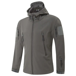 Chaqueta ligera con cremallera impermeable para hombre 2025 Softshell para hombre, chaqueta Softshell para hombre, ropa deportiva transpirable de nailon - Product Image 5