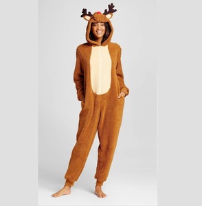 Wholesale Custom Leopard Adults <b>Onesie</b> <b>For</b> <b>Women</b> Animal Hood Pajamas All Over Print Front Zipper up Valentines Woman <b>Onesie</b> - Product Image 5