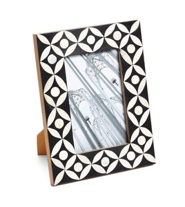 Cadre photo en incrustation d'os, accent de luxe pour la maison, cadre photo en incrustation d'os artisanal pour les boutiques de cadeaux, cadre photo pour le style de la maison - Product Image 1