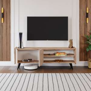 Meubles de salon et de chambre à coucher modernes turcs en bois beige, supports TV réglables et convertibles, entrepôt de meubles - Product Image 2