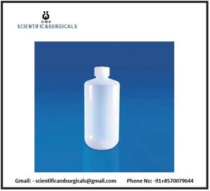 Botellas de reactivo translúcidas rígidas de boca estrecha transparentes excelentes, suministros educativos moldeados de polipropileno a prueba de fugas - Product Image 3