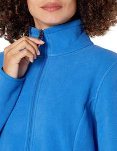 Femmes de haute qualité coton automne Bomber polaire veste coupe ajustée col montant à manches longues fermeture éclair Style col détachable - Product Image 6