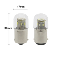 Bombilla LED BA15D para Máquina de Coser, 110V 220V 230V T16 1.2W, Luz Blanca, Repuesto para Lámpara de Señalización de Electrodomésticos Singer Brother