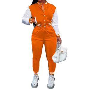 Ensembles de vestes universitaires pour femmes, haut confortable, uniformes de baseball tendance, survêtement universitaire, ensemble d'hiver personnalisé pour femmes en grande taille - Product Image 3