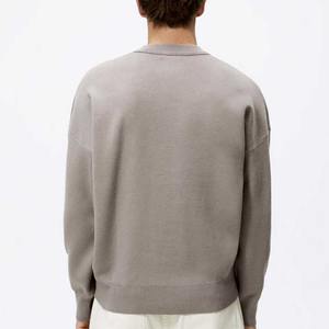 Sudadera de Hombre de Alta Calidad, 100% Algodón, Estilo Francés, Talla Grande, Hombros Caídos, Cuello Redondo, Tejido Grueso, ODM para Otoño - Product Image 5