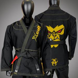 Traje de Judo Negro Personalizado de 450 GSM, Kimono Brasileño Premium para BJJ, Gi de BJJ Personalizado - Product Image 1