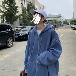 Fashion <b>Men's</b> Hoodies Solid Color Pockets Casual Hooded Zip-up Shirt Coat Sweatshirts Tops Hoodie Male <b>Clothing</b> - Product Image 2