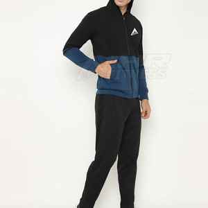 Unisex elegante 100% algodón polar chándal cómodos pantalones con capucha transpirable Logo de talla grande diseño de invierno conjuntos al por mayor - Product Image 2