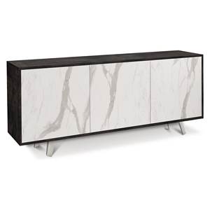 PUSH and GO 7073k Black Oxide Calacatta Marble Sideboard Furniture KIT 175cm Shelving <b>Units</b> <b>for</b> Sarmog - Product Image 1