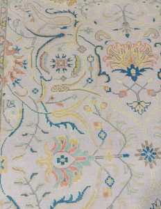 Personnalisable 9 'x 12' fait à la main antique traditionnel Oushak Oriental tapis moderne salon tapis pour usage domestique exercice lavable - Product Image 1