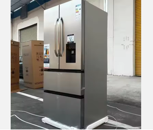 Refrigerador de Doble Puerta Francés de Gran Capacidad, 628L, Plateado, Sin Escarcha, con Inversor Inteligente, Acero Inoxidable, Eléctrico, para el Hogar - Product Image 1