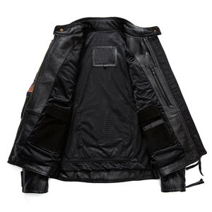 Vestes pour hommes en cuir de qualité supérieure, streetwear, haute demande, cuir grainé haute performance, vêtements d'extérieur - Product Image 4
