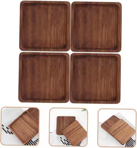 Rustic Elegance Handmade Wooden <b>Coaster</b> <b>Set</b> Durable and Stylish by crescent crafts - Product Image 2