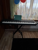 7 Speed Removable Adjustable Foldable Double-tube Pole X-type Disassembled Digital Electronic Piano Stand 54-88 Keyboard Holder