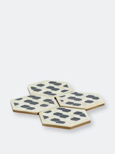 2026 Custom Resin Inlay Coasters Pads Mats Wholesale <b>Coffee</b> Pads Antique Design Bone Inlay <b>Coffee</b> Coaster at Star Crafts India - Product Image 2