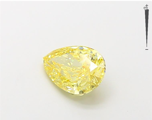 Diamante Amarillo de Laboratorio con Corte Pera de 1.20 Ct, Claridad VS1, Certificado IGI, Suelto para Joyería - Product Image 2