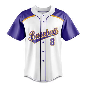 Logotipo personalizado impreso mejor calidad transpirable béisbol Softball desgaste Color sólido botón completo uniformes conjuntos elegantes OEM ODM - Product Image 2