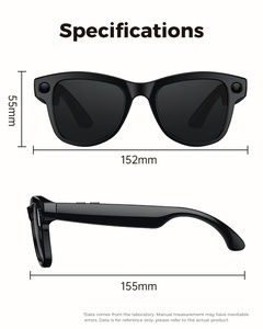 M02 800W Pixel Black Technology Smart <b>Glasses</b> Magnetic Charging Rechargeable <b>Case</b> 1080P IPX-5 Waterproof WiFi Transmission Image - Product Image 5