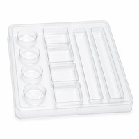 Plateau alvéolé en PET personnalisé, doublure intérieure en plastique transparent écologique, insert d'emballage sur mesure pour l'électronique et la quincaillerie