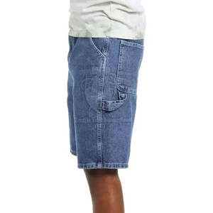 Pantalones Cortos de Mezclilla para Hombre, Estilo Nuevo, Hechos a Medida, Transpirables, Casuales de Verano, Corte Recto, Cintura Media, Color Sólido, Hechos en Pakistán - Product Image 3