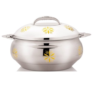 Casserole chaude en métal de couleur or brillant plat martelé en laiton servant des aliments hot pot hot case à bon prix logo accepter, western - Product Image 2