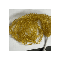 Vente en gros de saphirs jaunes naturels facettés Alif International, gouttes de briolette 3-4 mm, qualité supérieure, certifiés CMA