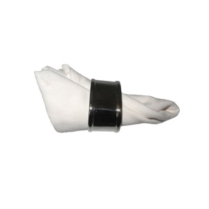 Rond de serviette en aluminium personnalisé pour accessoires décoratifs de table à manger Porte-serviettes plaqué or à bas prix - Product Image 3