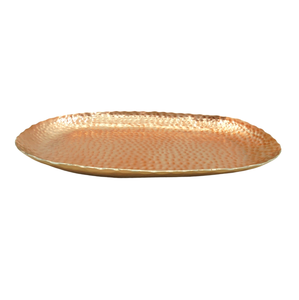 Wholesale Bulk Decorative Oval <b>Tray</b> Iron <b>Gold</b> Color for Kitchenware Dinnerware Handmade Tableware Food <b>Serving</b> <b>Tray</b> - Product Image 1