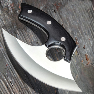 2025 coupe-pizza en acier à haute teneur en carbone fait à la main en bois Pakka tranche de hache Viking avec gaine en cuir pour une utilisation en extérieur de qualité industrielle - Product Image 4