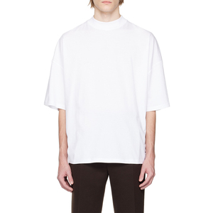 Wholesale 250gsm Cotton <b>Plain</b> <b>Oversized</b> Tshirt Pro Club Heavyweight Pour Hommes Custom Men Puff Print Mock <b>T</b>-<b>shirt</b> for men - Product Image 5