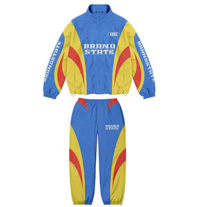 Survêtement coupe-vent personnalisé grande taille vente en gros ensemble de joggers décontractés best-seller Street Track Wind Breaker Survêtement d'automne pour hommes - Product Image 2