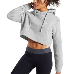 Hauts à capuche pour femmes de haute qualité, à manches longues, pour l'hiver, en tissu tissé écologique, personnalisables, vente en gros - Product Image 1