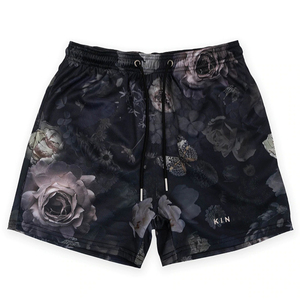 Shorts de sport personnalisés pour hommes, entrejambe 4 pouces, 100% polyester, respirant, séchage rapide, taille élastique, maille sublimée - Product Image 3