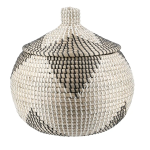 New cỏ biển giặt giỏ Việt Nam thanh lịch quần áo lưu trữ giỏ với nắp bán buôn trang trí tre <span class=keywords><strong>wicker</strong></span> dệt sản phẩm - Product Image 6