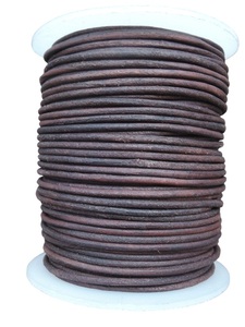 Handmade High Quality Vintage Cowhide <b>Leather</b> <b>Cord</b> 5mm Round for Jewelry Making-Wholesale in Bulk Quantity - Product Image 2