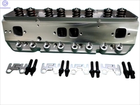 SBC 350 GM350 culasses en aluminium complètes avec boulons de plaque de guidage pièces de moteur pour Chevy 350 5.7L V8 petit bloc