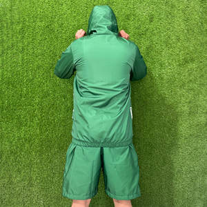 Ensemble décontracté 2 pièces pour homme, imprimé automne, avec sweat à capuche et short, personnalisable avec logo, manches longues, options grandes tailles disponibles - Product Image 2