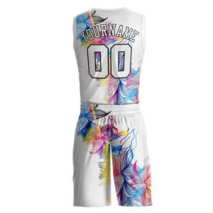 Conjunto de Uniforme de Baloncesto Personalizado al por Mayor, Tallas Grandes, de Alta Calidad, Cómodo, de Secado Rápido, Transpirable y Antibacterial - Product Image 3