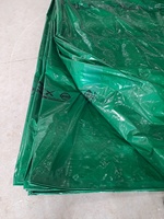 Rouleaux de bâche en PE robuste 200 g/m² imperméable, stabilisée aux UV, résistante aux déchirures, style uni pour couverture agricole