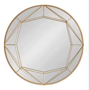 Modern Round Metal Frame <b>Wall</b> <b>Mirror</b> Elegant Home Decor <b>Mirror</b> <b>for</b> <b>Bathroom</b> Bedroom Living Room - Product Image 2